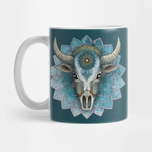 Cow skull mandala Mug